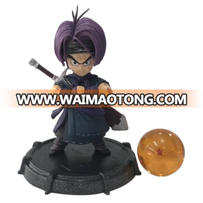 pvc custom anime stand saint seiya form kid trunks dbz action figure