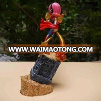 One Piece Vinsmoke Reiju COS Captain Marvel Anime Cartoon PVC figure Toys 24cm